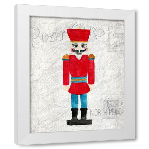 Nostalgic Christmas 5 White Modern Wood Framed Art Print by Kimberly, Allen