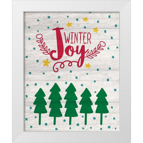 Nostalgic Christmas 13 White Modern Wood Framed Art Print by Kimberly, Allen