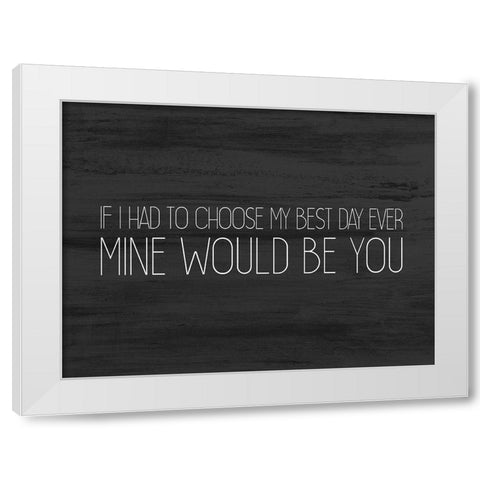 Love Always 3 v2 White Modern Wood Framed Art Print by Kimberly, Allen