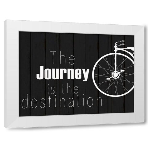 Journey 2 White Modern Wood Framed Art Print by Kimberly, Allen