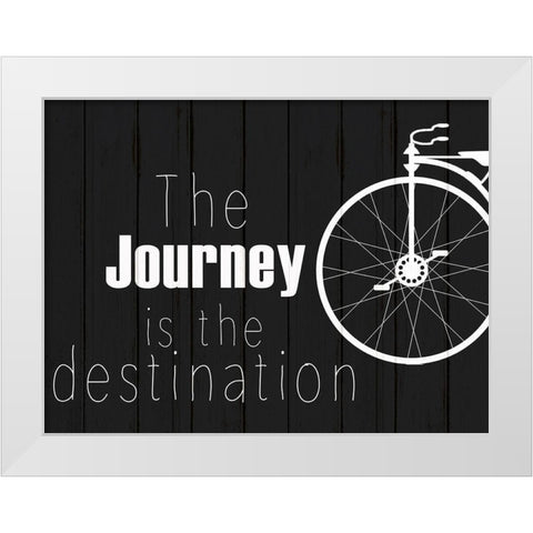 Journey 2 White Modern Wood Framed Art Print by Kimberly, Allen