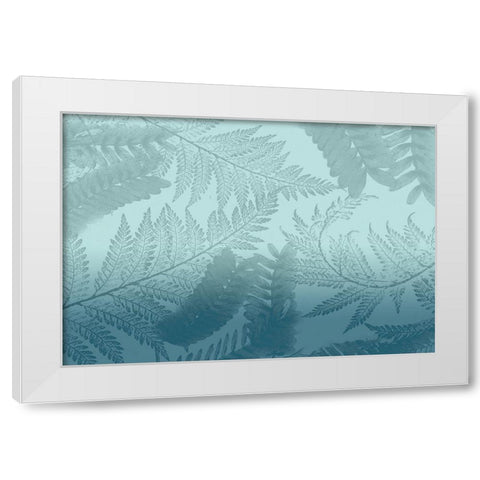 Ombre Palms 2 White Modern Wood Framed Art Print by Kimberly, Allen