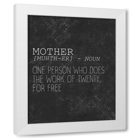Mother White Modern Wood Framed Art Print by Kimberly, Allen