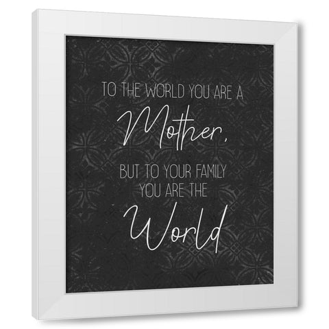 To the World White Modern Wood Framed Art Print by Kimberly, Allen