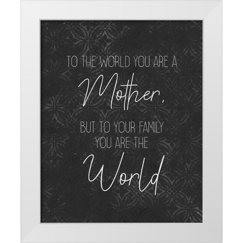 To the World White Modern Wood Framed Art Print by Kimberly, Allen