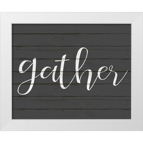 Gather White Modern Wood Framed Art Print by Kimberly, Allen