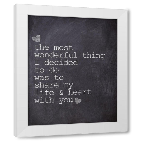 The Most Wonderful White Modern Wood Framed Art Print by Kimberly, Allen