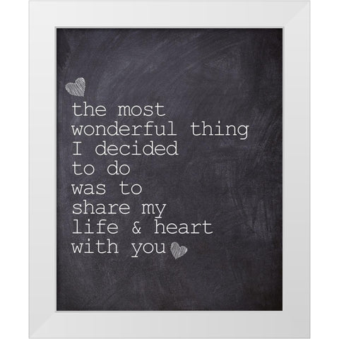 The Most Wonderful White Modern Wood Framed Art Print by Kimberly, Allen