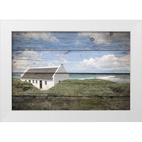 Seaside Cottage White Modern Wood Framed Art Print by Kimberly, Allen