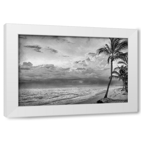Beach Days White Modern Wood Framed Art Print by Kimberly, Allen