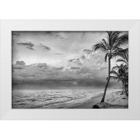 Beach Days White Modern Wood Framed Art Print by Kimberly, Allen