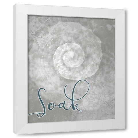 Soak White Modern Wood Framed Art Print by Kimberly, Allen