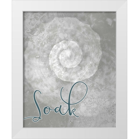 Soak White Modern Wood Framed Art Print by Kimberly, Allen