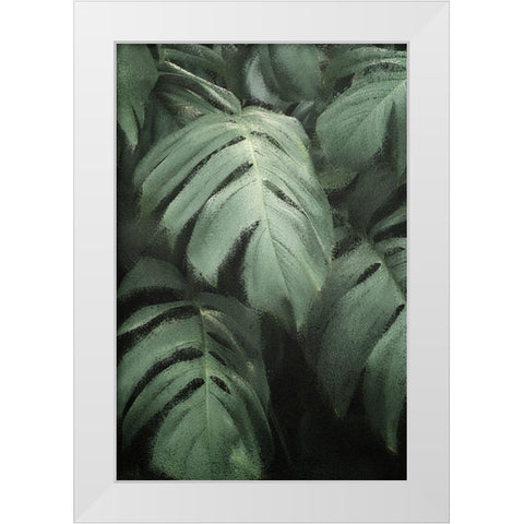 Greenery 1 White Modern Wood Framed Art Print by Kimberly, Allen