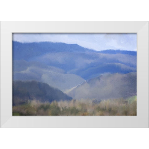In The Hills White Modern Wood Framed Art Print by Kimberly, Allen