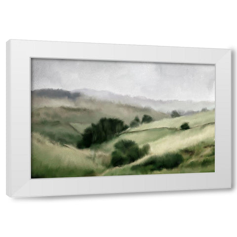 Into the Valley White Modern Wood Framed Art Print by Kimberly, Allen
