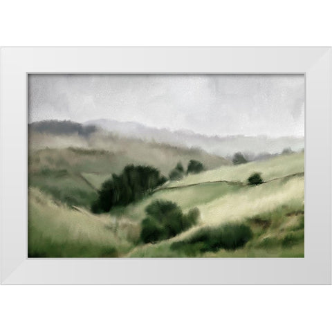 Into the Valley White Modern Wood Framed Art Print by Kimberly, Allen