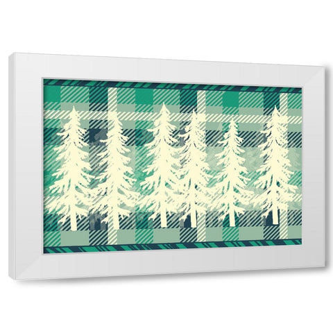 Welcome to The Woods 7 White Modern Wood Framed Art Print by Kimberly, Allen