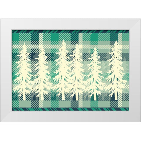 Welcome to The Woods 7 White Modern Wood Framed Art Print by Kimberly, Allen