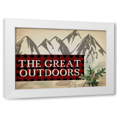 Rustic Lodge 3 White Modern Wood Framed Art Print by Kimberly, Allen