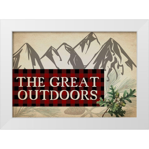 Rustic Lodge 3 White Modern Wood Framed Art Print by Kimberly, Allen