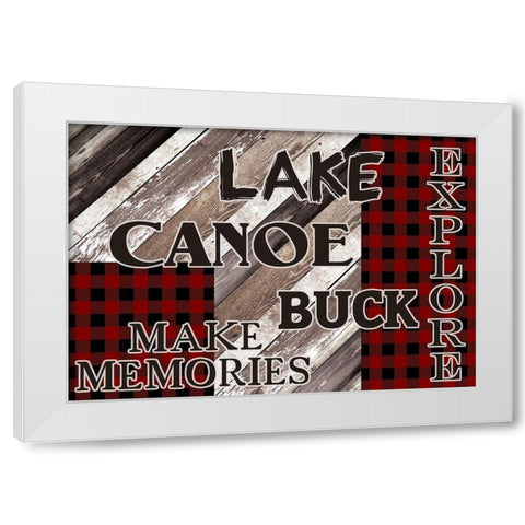 The Lodge 1 White Modern Wood Framed Art Print by Kimberly, Allen