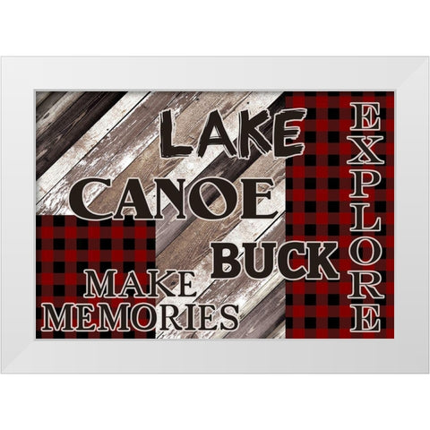 The Lodge 1 White Modern Wood Framed Art Print by Kimberly, Allen