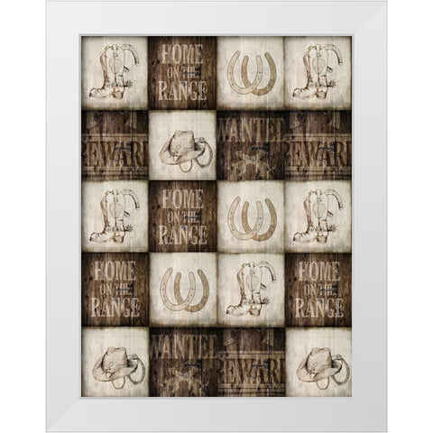 Home on The Range 2 White Modern Wood Framed Art Print by Kimberly, Allen