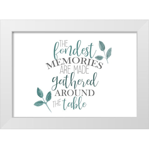The Fondest Memories White Modern Wood Framed Art Print by Kimberly, Allen
