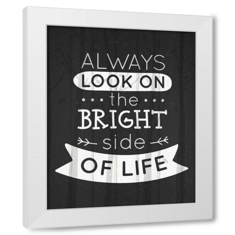 Always Look White Modern Wood Framed Art Print by Allen, Kimberly