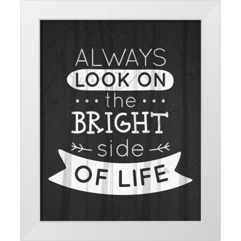 Always Look White Modern Wood Framed Art Print by Allen, Kimberly