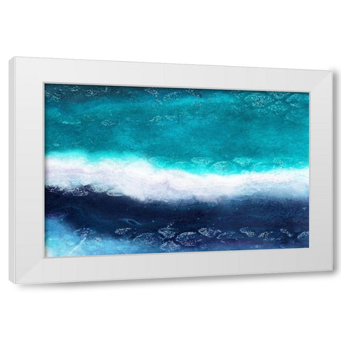 Layers White Modern Wood Framed Art Print by Kimberly, Allen