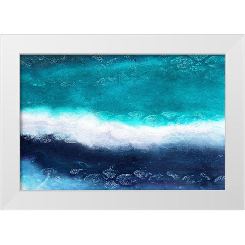 Layers White Modern Wood Framed Art Print by Kimberly, Allen