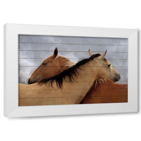 Together White Modern Wood Framed Art Print by Kimberly, Allen