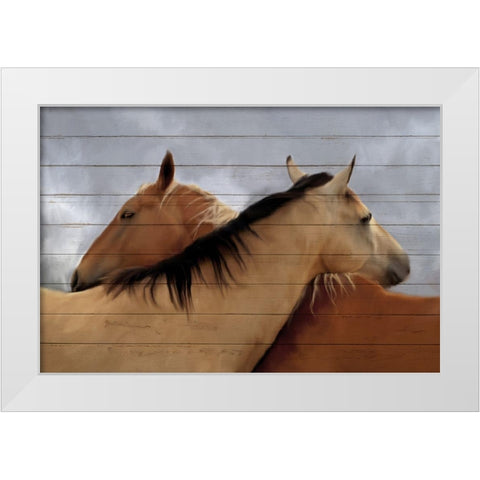 Together White Modern Wood Framed Art Print by Kimberly, Allen