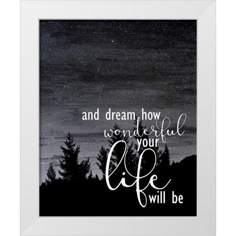 My Angel 2 White Modern Wood Framed Art Print by Kimberly, Allen
