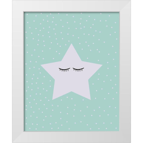 To the Cosmos 1 White Modern Wood Framed Art Print by Kimberly, Allen