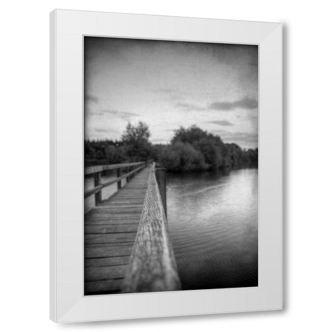 Over the Lake White Modern Wood Framed Art Print by Kimberly, Allen