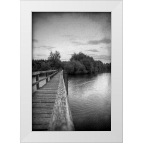 Over the Lake White Modern Wood Framed Art Print by Kimberly, Allen