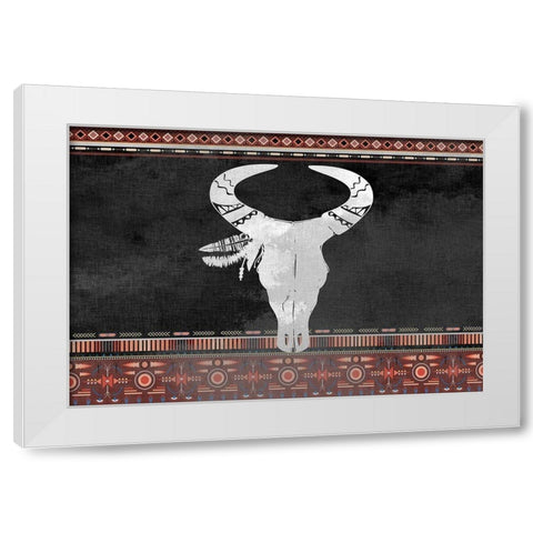 Southwest Red White Modern Wood Framed Art Print by Kimberly, Allen