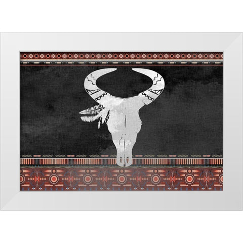 Southwest Red White Modern Wood Framed Art Print by Kimberly, Allen