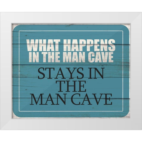 What Happens White Modern Wood Framed Art Print by Kimberly, Allen