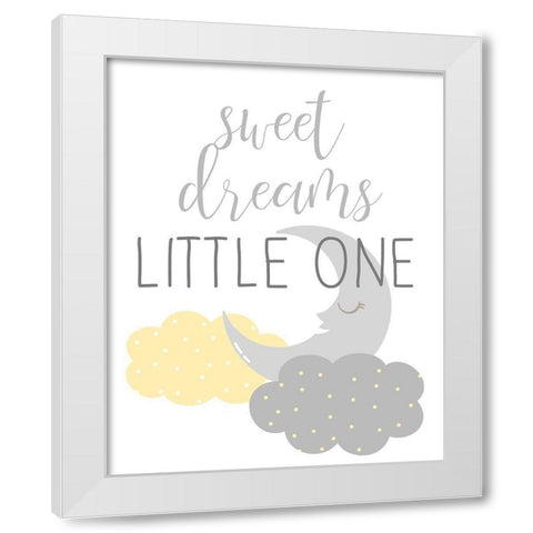 Little One 2 White Modern Wood Framed Art Print by Allen, Kimberly
