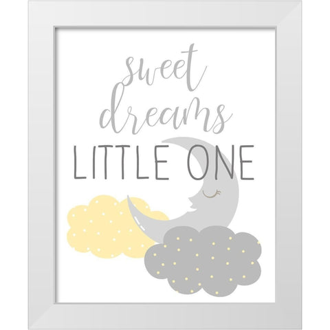 Little One 2 White Modern Wood Framed Art Print by Allen, Kimberly