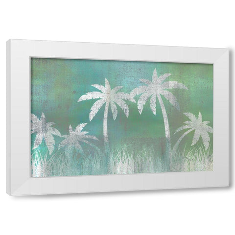 Palms White Modern Wood Framed Art Print by Allen, Kimberly