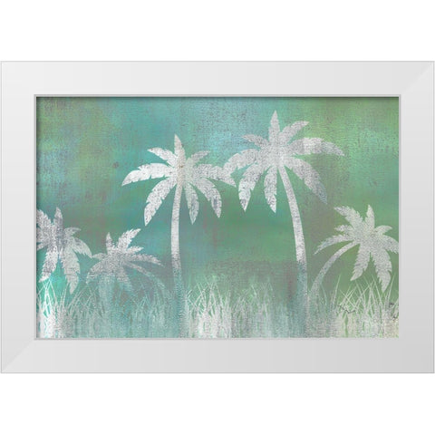 Palms White Modern Wood Framed Art Print by Allen, Kimberly