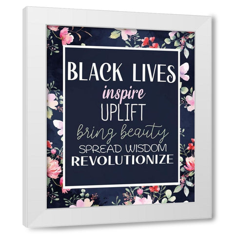 Inspire 2 White Modern Wood Framed Art Print by Allen, Kimberly