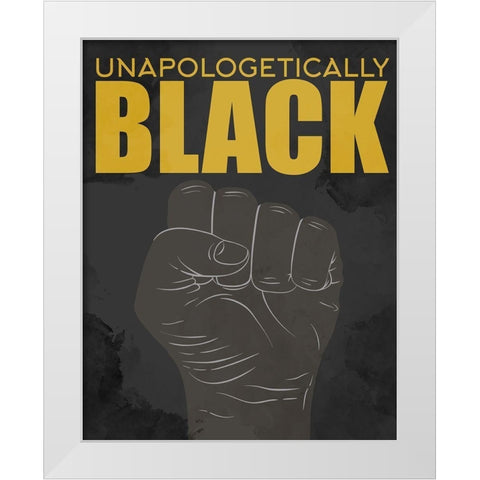 BLM 3 Unapologetically White Modern Wood Framed Art Print by Allen, Kimberly