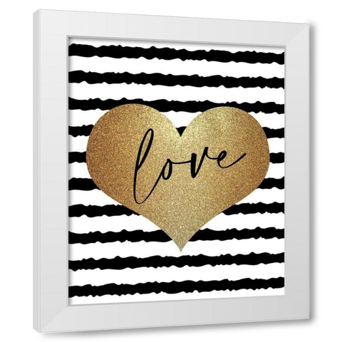 Couture Love 2 White Modern Wood Framed Art Print by Allen, Kimberly