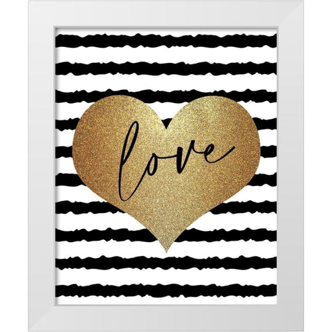 Couture Love 2 White Modern Wood Framed Art Print by Allen, Kimberly